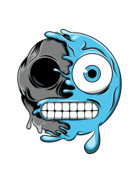 MELTING EMOJI SKULLS